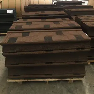 Deep Roman Colorful Stone Coated Metal Roof Tile Turkey Bond Type Production Line
