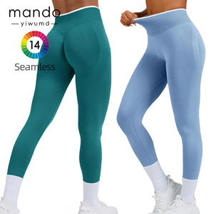 Tùy Chỉnh Phòng Tập Thể Dục Liền Mạch Xà Cạp Mông Nâng Cao Eo Tập Thể Dục Yoga Quần Thể Thao Tập Thể Dục Phụ Nữ Yoga Xà Cạp - Product Image 1