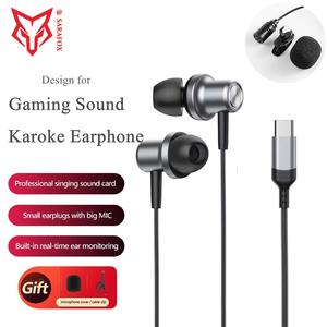 Micrófono de Solapa con Clip y Cable Tipo-C Portátil Sarafox, Manos Libres, para iPhone 17, Tarjeta de Sonido y Altavoz - Product Image 1