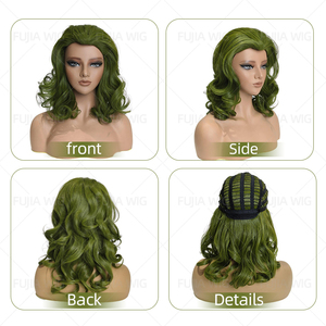 Fujia Hot Anime Game Costume Party Game Personnage <span class=keywords><strong>Perruque</strong></span> En Gros <span class=keywords><strong>Joker</strong></span> Arthur Flake Vert Bouclés Cosplay <span class=keywords><strong>Perruque</strong></span> - Product Image 3
