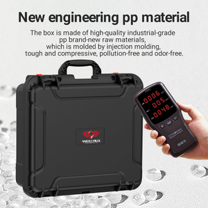 Caja de herramientas portátil a prueba de agua ISO9001 caja de protección de equipos con caja de seguridad de plástico interior de espuma en forma con asa - Product Image 5
