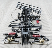 Kit complet de châssis de quad ATV DIY avec transmission par chaîne, suspension avant et arrière, et pièces de modification pour freins à disque