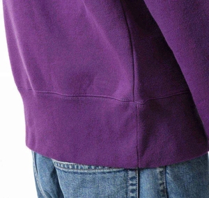 Sudadera con <span class=keywords><strong>Capucha</strong></span> Personalizada con Logotipo, 100% Algodón, Cierre Completo, Color Morado Sólido, con Bolsillos, Estilo Hip Hop Casual para Hombre - Product Image 4