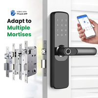 Cerradura Digital Inteligente Ttlock Ble con Huella Dactilar, Contraseña, Tarjeta IC, Multi Mortise, 2 Años de Garantía, Biométrica, Tuya WiFi, Gran Oferta