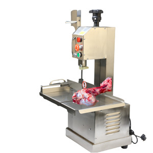 Sierra de cinta eléctrica de acero inoxidable de sobremesa para cortar carne congelada, huesos y pescado - Product Image 1