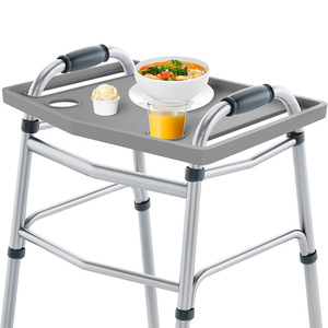 Longing Walking Aid Tray With Cup Holder Foldable Portable Dining Table For <b>Elderly</b> Outdoor Use - Product Image 2
