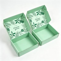 Boîte d'emballage en papier personnalisée avec logo pour Noël, avec poignée, boîte cadeau Père Noël, boîte à chocolats et bonbons pour le Nouvel An, boîte à cadeaux pour fête