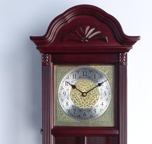 Chữ Ký Sắt Tối Cổ Mini Con Lắc Đồng Hồ Treo Tường, Mô phỏng Kim Loại Kết Cấu Cổ Điển, Không Đánh Dấu Im Lặng Quét Phong Trào - Product Image 5