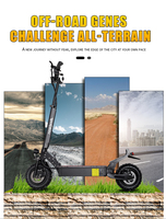 Stock UE et États-Unis, scooter électrique 11 pouces 2400w, scooter électrique à double moteur, scooter électrique pour adultes 2500w, scooter électrique tout-terrain pour 48v 52v