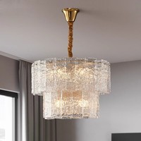 Lampadario a Rami in Rame con Finitura Oro LED per Sala da Pranzo, Camera da Letto, Soggiorno, Illuminazione Moderna di Alta Gamma in Stile Francese