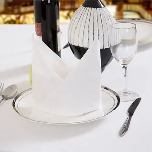 豪华纺涤纶现代餐巾布餐巾纸酒店婚礼派对餐厅装饰