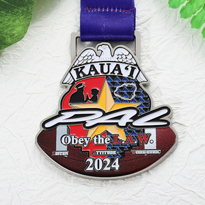 Medallas de Metal Personalizadas con Logotipo en 3D de Aleación de Zinc Esmaltadas para Maratones, Carreras <span class=keywords><strong>o</strong></span> Competiciones - Product Image 3
