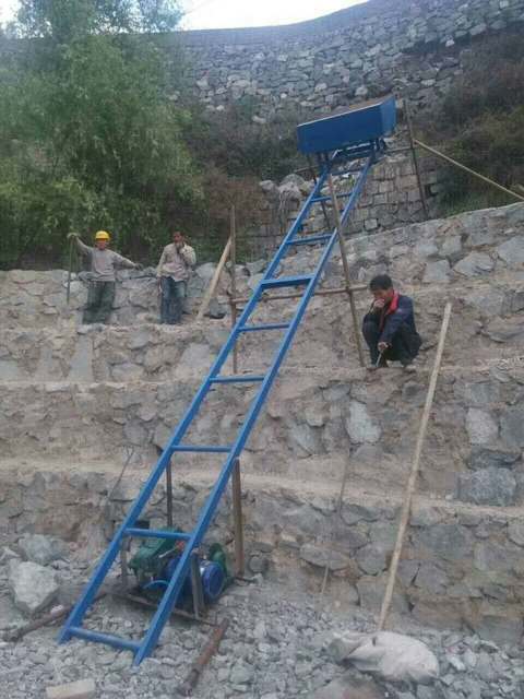 All-electric Conveyor Cement Mortar Concrete Conveying Construction Site Slope Loading Bucket Elevator