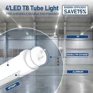 Сша в наличии 3500K/4000K/5000K/5700K/6500K 10W 12W 18W 22W 36W 2ft 4ft Tubelight 8ft T8 <span class=keywords><strong>Led</strong></span> Tube Light - Product Image 3