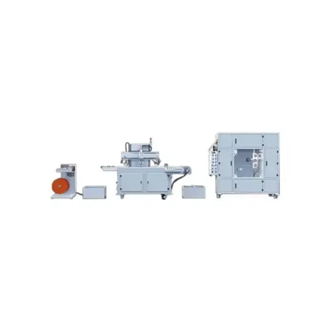 Fully automatic Screen Printing Machine For T-shirts, Monochrome Roll To Roll Adhesive Stickers Flat Silk Screen Printer