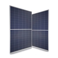 Panneau solaire monocristallin 550W 580W de type N TOPCon, 144 demi-cellules, module PV haute efficacité pour usage résidentiel