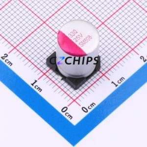 Condensador Sólido SMD SM337M025G1250, D10xL12.5mm (Capacitancia: 330uF) (Precisión: 20%) (Voltaje Nominal: 25V) - Product Image 1