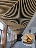 Bandes de plafond en aluminium en forme de U, ignifuges, pour grille de plafond décorative, panneau de plafond linéaire pour la décoration de bâtiments modernes