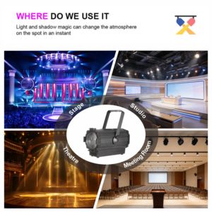 Foco <span class=keywords><strong>Fresnel</strong></span> LED de 220W con Zoom, Directo de Fábrica, Blanco Cálido, CRI90, CCT Ajustable 3200K-5600K, DMX512, IP20, para Teatro, Estudio de TV, Salón, Escenario - Product Image 5