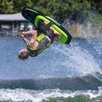 Planche de ski nautique avec genouillère en EVA et sangle réglable, planche de ski nautique tractable pour bateau