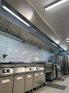 เครื่องดูดควันสเตนเลสสตีลแบบดูดควันสำหรับใช้ในเชิงพาณิชย์ระบบปรับอากาศให้อากาศสดชื่นห้องครัวแบบมีช่องระบายอากาศ - Product Image 6