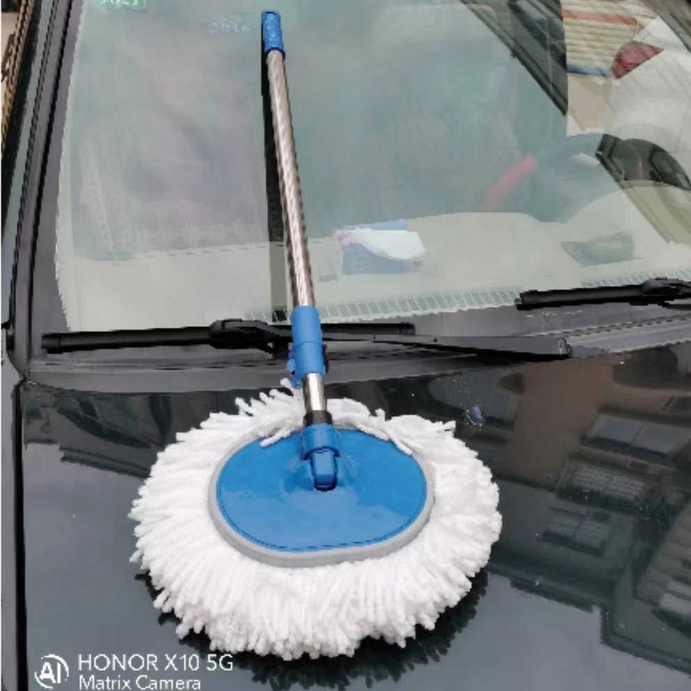 Brosse de lavage de voiture nano blanche ronde de 12 m