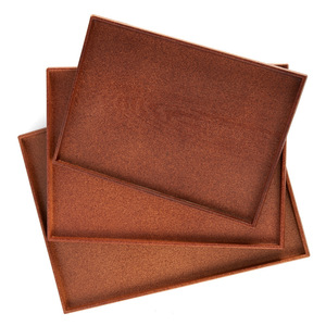 Japanese Style Rectangular <b>Tray</b> Wood Grain Finish Hotel <b>Tea</b> Restaurant Serving <b>Trays</b> Commercial Use - Product Image 2