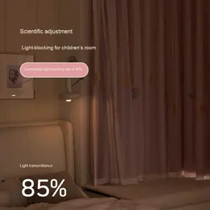 <span class=keywords><strong>Chambre</strong></span> d'enfant filtrant la lumière intimité <span class=keywords><strong>rideau</strong></span> transparent dessin animé fille garçon baie vitrée cloison en bois rideaux muraux cantonnières - Product Image 2