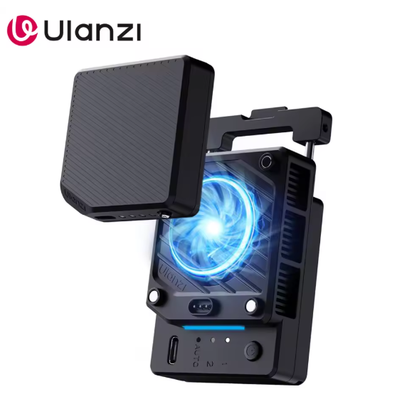 Ulanzi CU01 Camera Cooler Live Streaming Cooling Fan High Cooling System Camera Radiator Heat Sink for Canon R50 Sony for Nikon