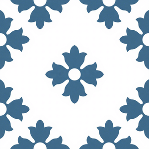 กระเบื้องซีเมนต์เคลือบลายโมเดิร์น CTS 114.6 สีน้ำเงิน หนา 16 มม. รับประกัน 5 ปี สำหรับตกแต่งภายในบ้านพักตากอากาศ กันลื่น ผลิตในเวียดนาม - Product Image 1