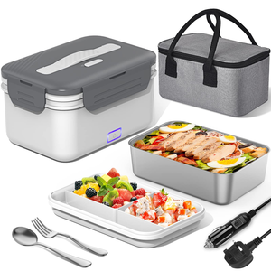 Boîte à lunch électrique personnalisée de grande capacité 1,8 L, chauffe-plat portable, boîte à lunch chauffante pour voiture et bureau - Product Image 1