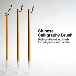 Stylo de calligraphie chinoise professionnel, outil d'écriture à poils de laine pour peinture <span class=keywords><strong>Kanji</strong></span> Sumi et aquarelle, 23cm - Product Image 2