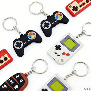 QYS <b>Custom</b> Logo Soft PVC Rubber Keychain 3D <b>Key</b> <b>Ring</b> <b>Key</b> Fob Promotional Business Gift - Product Image 1