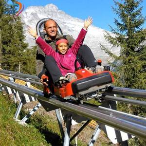 Parco divertimenti all'aperto sfida avventure giostre gioco alpino vagone ferroviario montagne russe - Product Image 1