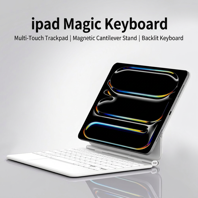 RICHISON Magnetic Keyboard Case for iPad Pro 11/iPad Air, Bluetooth 5.3, Trackpad, Backlit 78 Keys Wireless Keyboard