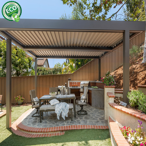 Foshan Bioclimatique Motorized Automatic <b>Roof</b> Outdoor Louver Aluminum <b>Pergola</b> - Product Image 3