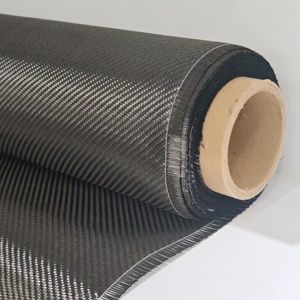 Tela de Fibra de Carbono 3K de 58/60 Pulgadas, Tejido Twill Teñido en Negro, Ligero, 230 g/m², Resistente a la Abrasión, para Tapicería de Automóviles, Uso Industrial y Exterior - Product Image 3