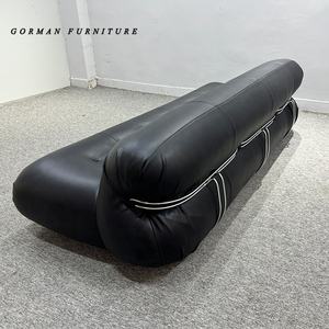 Sofá de cuero modular segmentado de diseño moderno para sala de estar, muebles para el hogar, Afra & Tobia Scarpa <span class=keywords><strong>Soriana</strong></span> - Product Image 5