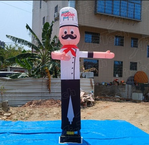 عالية الجودة نفخ سطح المكتب طاه الرياح Skydancer الإعلان حار بيع الشيف موجة الرقص الهواء أنبوب رجل البالون - Product Image 4