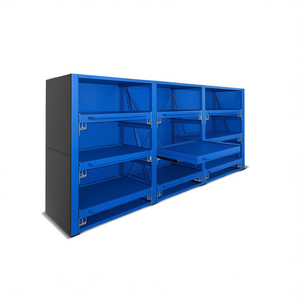 Fami System Ar Side Wall 1100x2510 Mm Dark <b>Grey</b> Ral7000 Tool <b>Cabinet</b> - Product Image 3