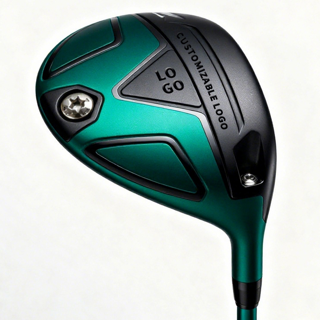 OEM ODM Customizable Men's Right-Handed Carbon Fiber Long Distance Control Golf Driver Black and Green CN;GUA