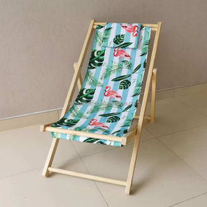 Chaise portable pliante légère et durable Chaise longue en <span class=keywords><strong>bois</strong></span> en tissu Oxford pour chambre à coucher, école, salon, hôtel ou parc - Product Image 4