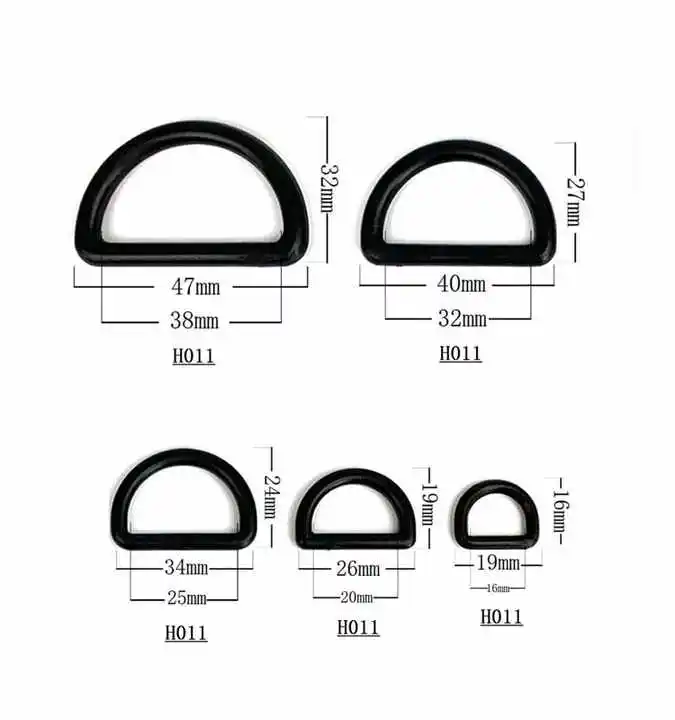 Most Popular Black Plastic Handcuff Key Light Weight Buckle For Bag Backpacks