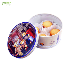 Tùy Chỉnh In Thực Phẩm Cấp Cookie Canister Kẹo Tinplate Container Jar Nhỏ Kích Thước Trung Bình Biscuit Kim Loại Hộp Vòng Cookie Tin Có Thể - Product Image 5