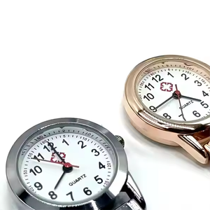 Montre de poitrine en métal Montre d'infirmière portable <span class=keywords><strong>Table</strong></span> d'examen de poche Femme médicale Montre de poitrine en métal - Product Image 5