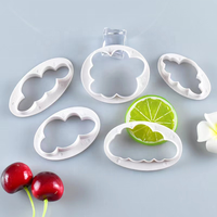 5 pièces/ensemble nuage en forme de plastique emporte-pièce Fondant gâteau gaufreur décoration moules
