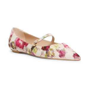 2025 <span class=keywords><strong>zapatos</strong></span> de ballet de suela plana con flores rosas muy cómodos precio al por mayor bailarinas florales para <span class=keywords><strong>mujer</strong></span> - Product Image 5