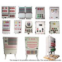 Console de commande anti-explosion sur mesure de grande taille, panneau de distribution électrique multi-circuits avec voyants lumineux pour le pétrole et le gaz