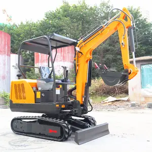 Kleiner Industrie bagger 2.5T 2500kg Schaukel bester Mini bagger mit Schwenk ausleger funktion und einziehbarem Fahrwerk