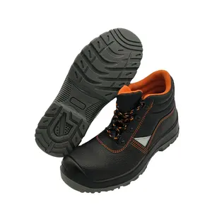 PU Injection Heavy Duty Forklift Construction Labor Safety Boots Shoes For Security Guard